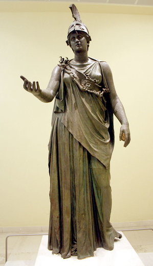 Athena Piraeus Bronze Statue Athens Giovanni Dall Orto